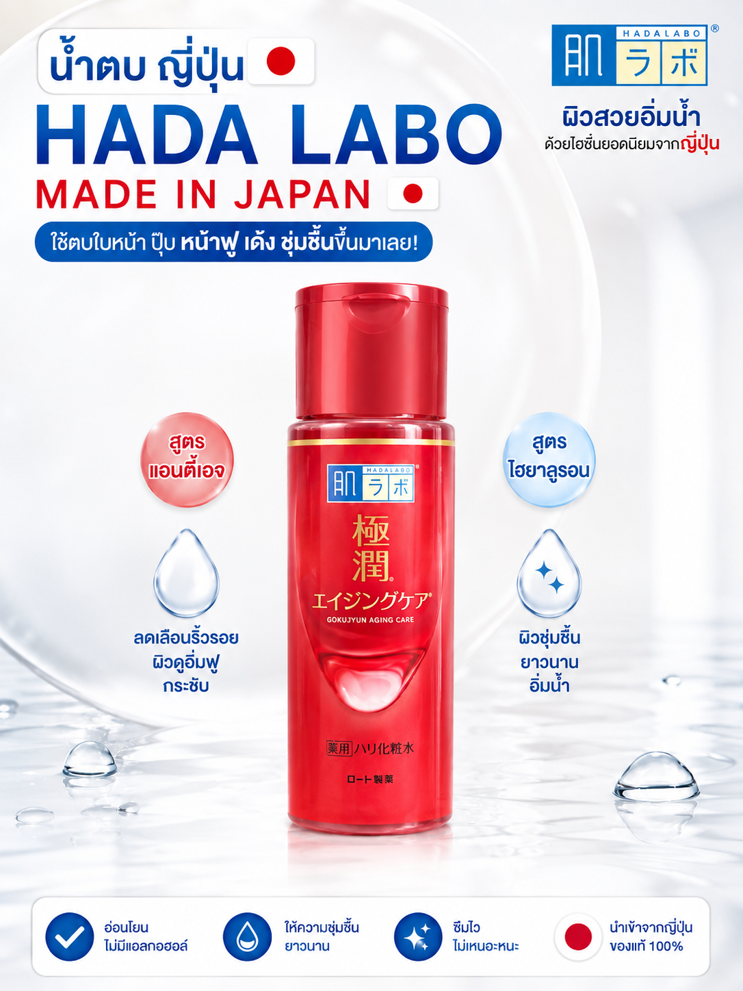 HADA LABO GOKUJYUN AGING CARE 170ml.