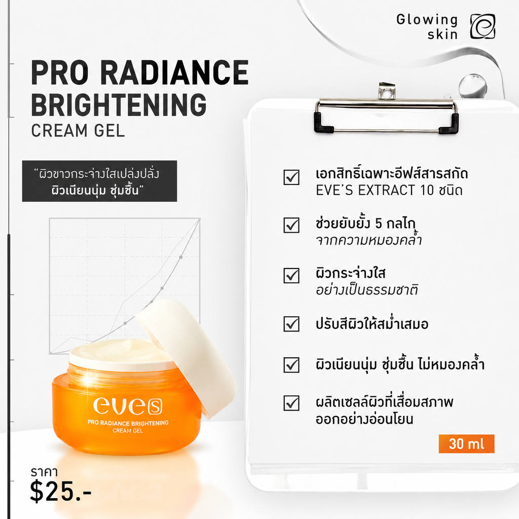 PRO RADIANCE BRIGHTENING CREAM GEL 20g.