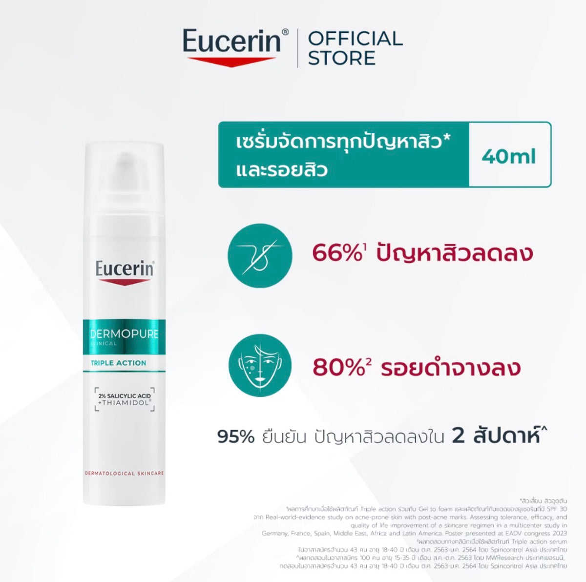 Eucerin DERMOPURE CLINICAL TRIPLE ACTION 40 ML