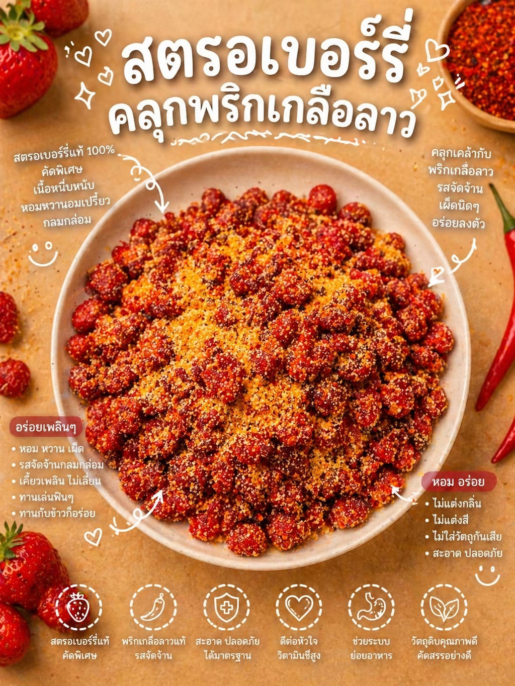 Strawberry คลุกพริกเกลือลาว
