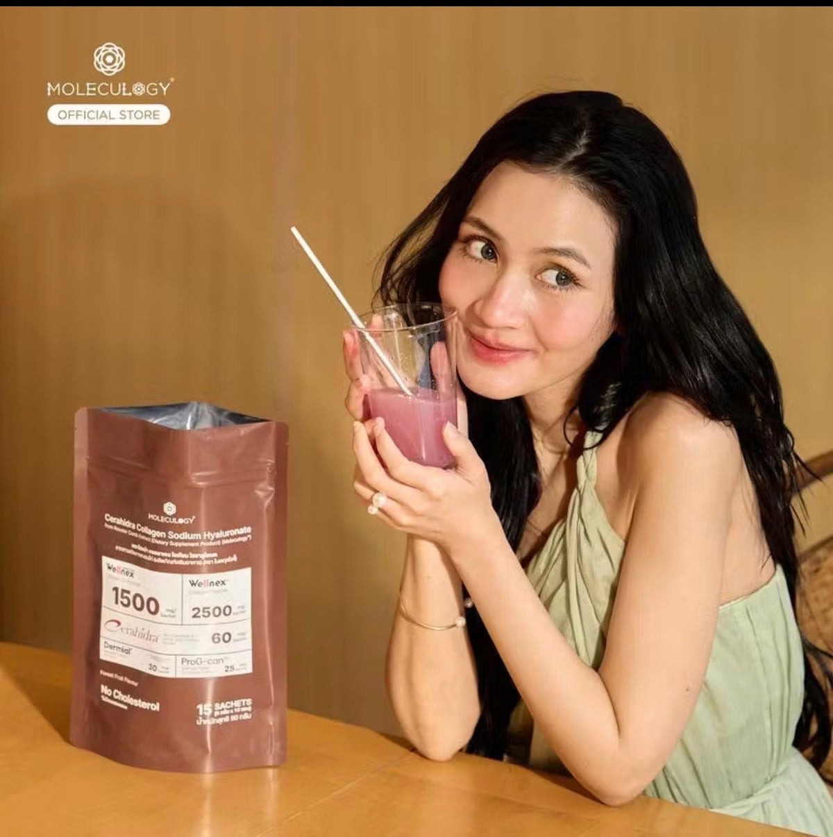 Moleculogy CERAHIDRA Collagen Sodium  Hyaluronate (15 Sachets)