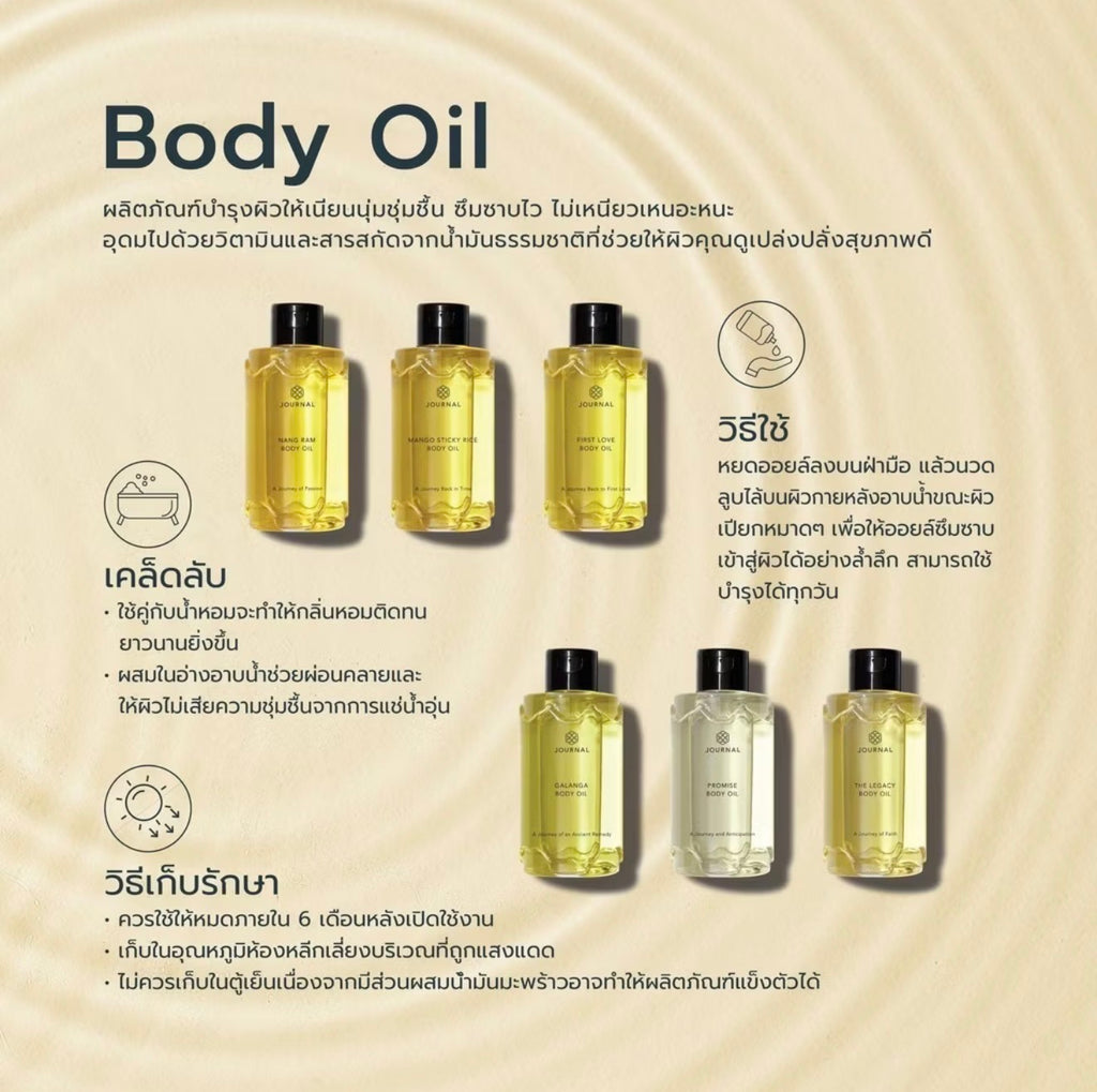 Journal The Legacy Body Oil 180ml.