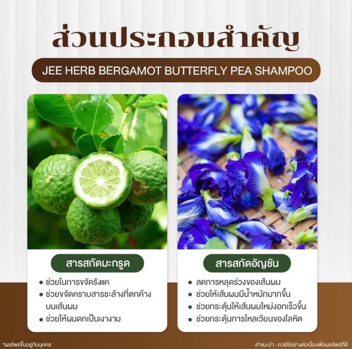 JEE HERB BERGAMOT BUTTERFLY PEA SHAMPOO 300ml.