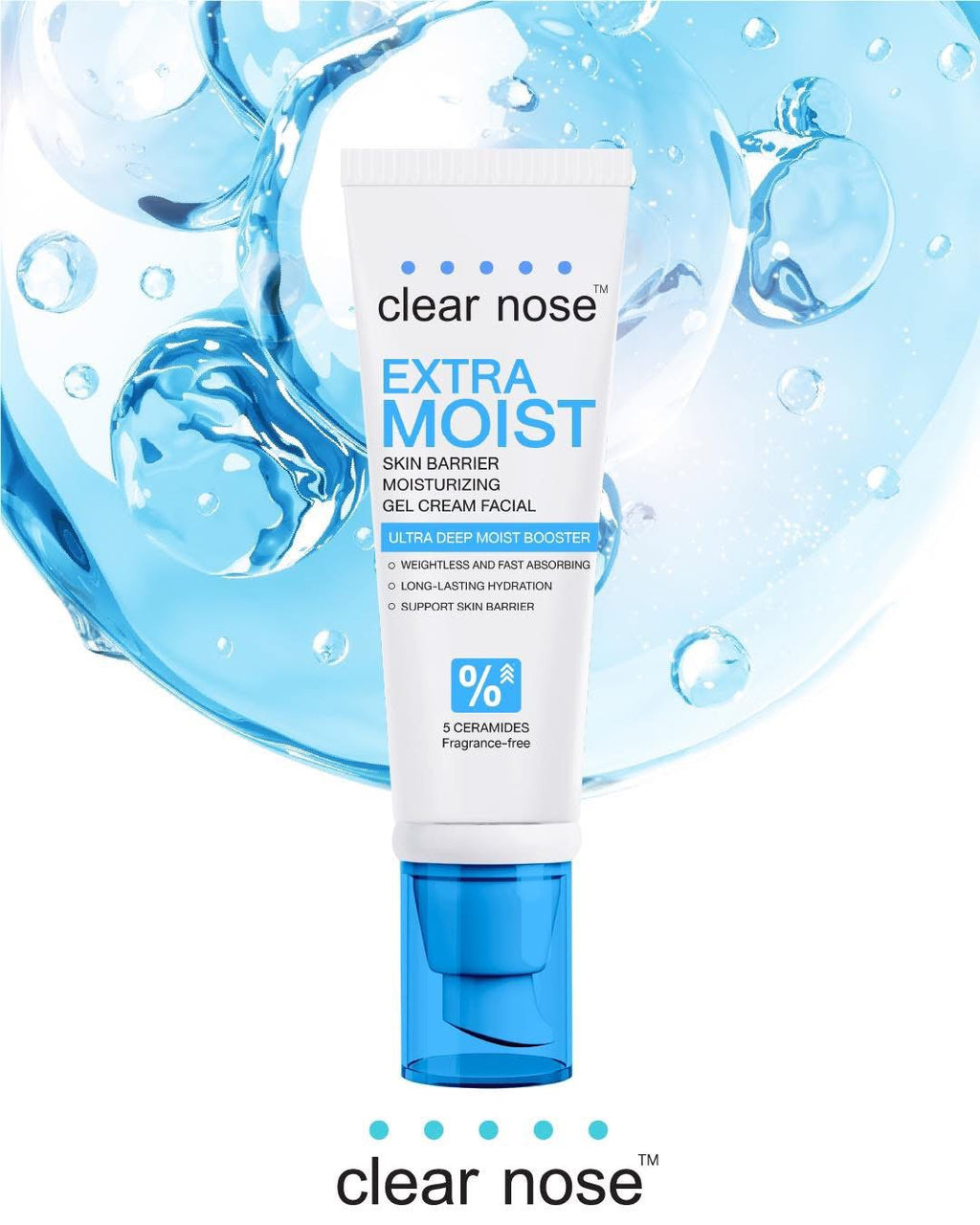 Clear Nose MOISTURIZING GEL CREAM (2สูตร 120ml)