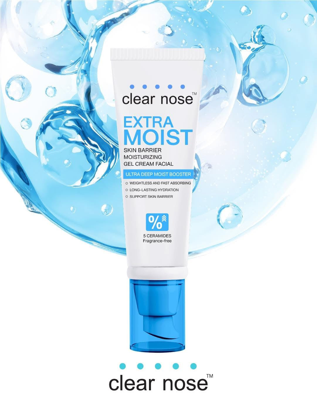 Clear Nose MOISTURIZING GEL CREAM (2สูตร 120ml)